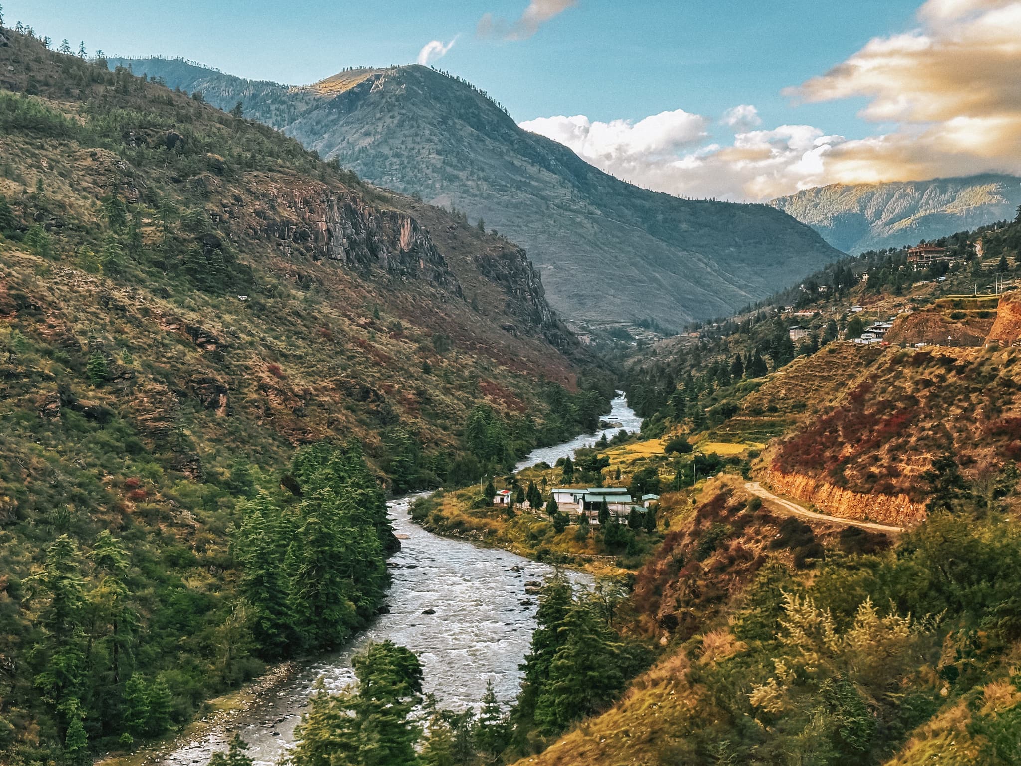 Valley view at Thimphu, Bhutan