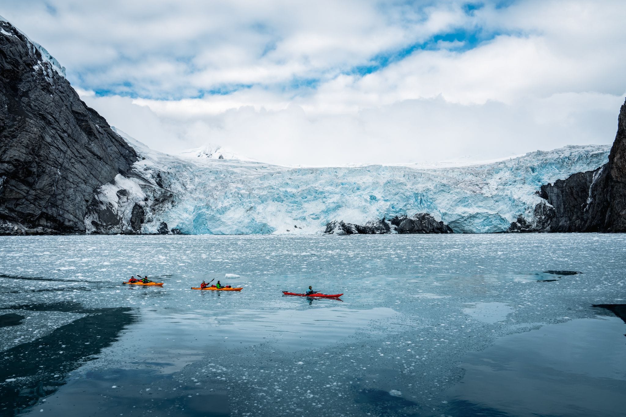 Kayaking at Elephant Island, Antarctica
