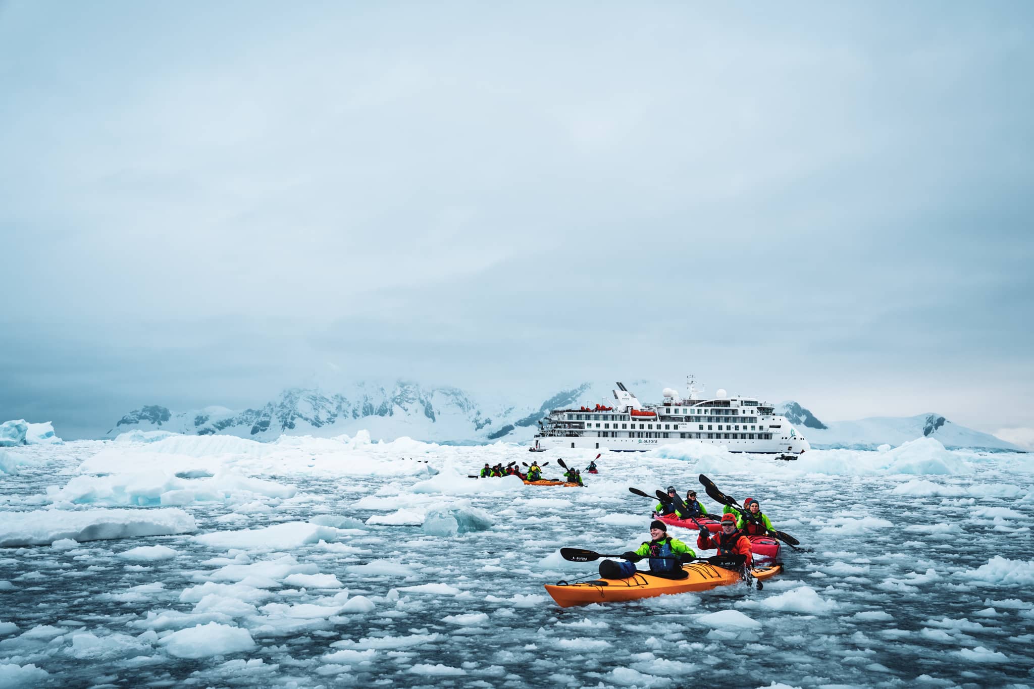 Kayaking in Antarctica