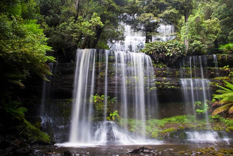 unesco sites australia tasmania russell falls