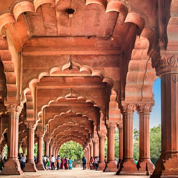 unesco sites india red fort arches