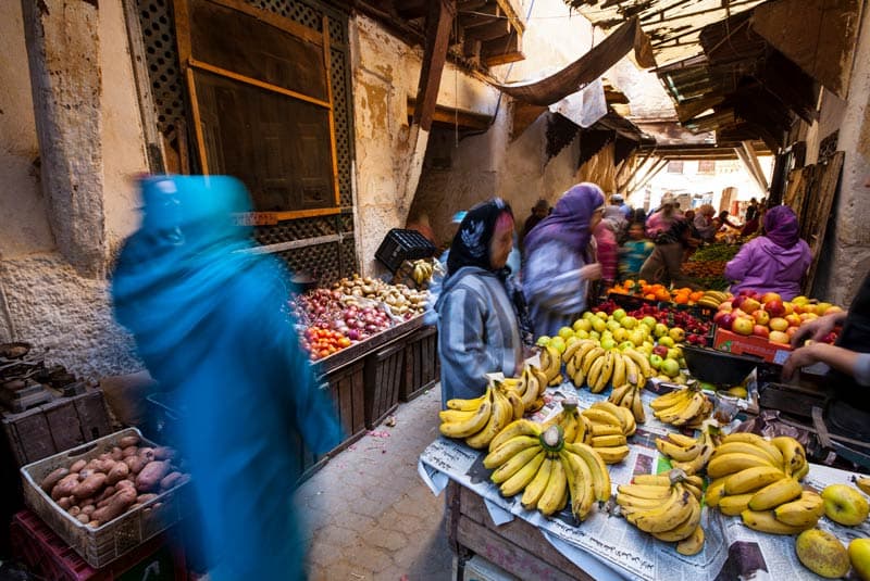 unesco sites morocco fes medina produce