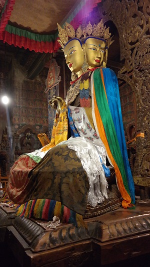 A Buddha inside the Palcho Monastery, Tibet | GeoEx Adventure Travel