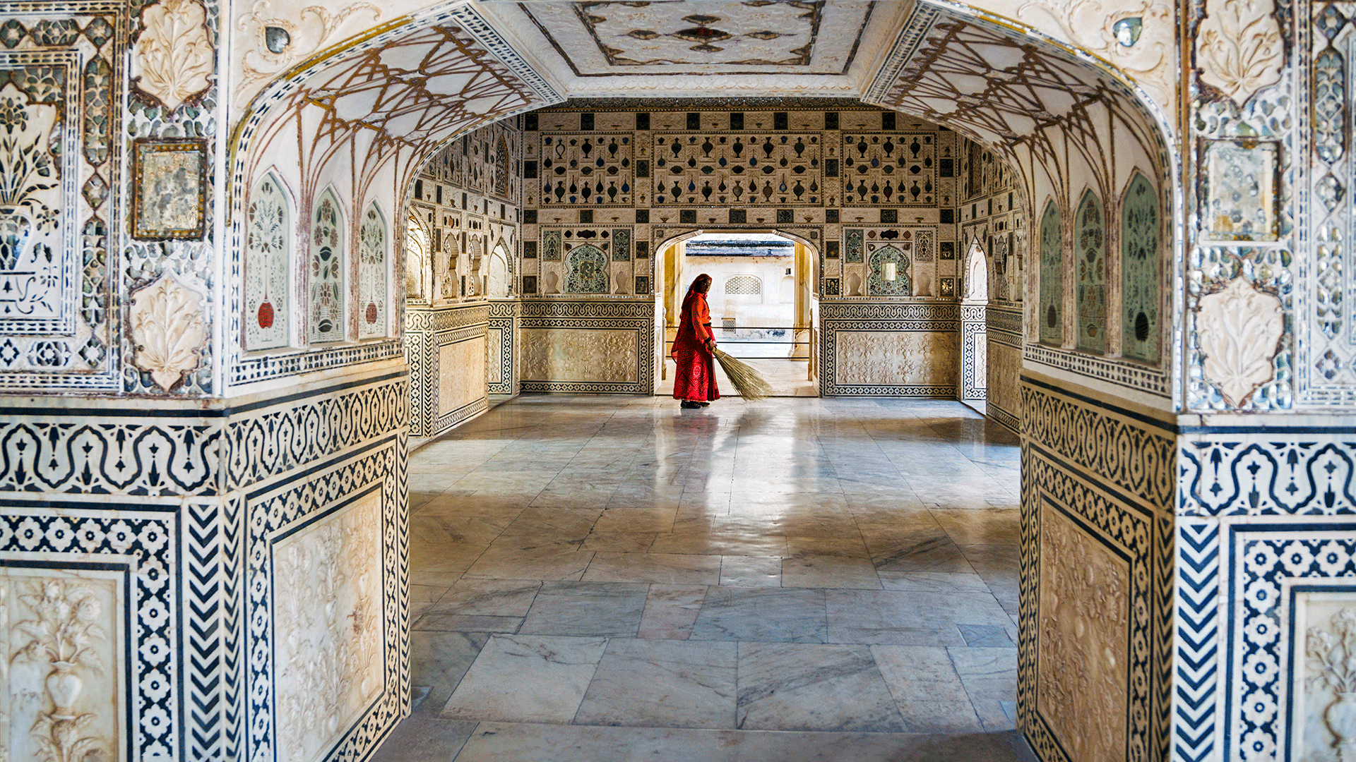 Amber Fort, Sheesh Mahal (Hall of Mirrors)