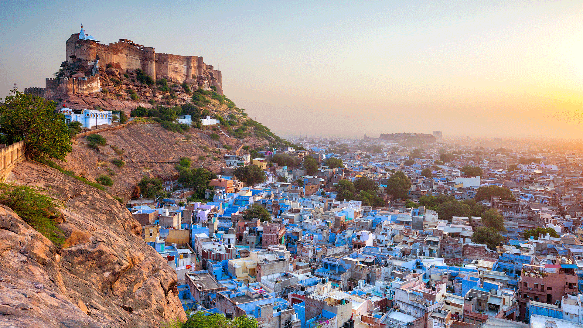 The Blue City and Mehrangarh Fort in Jodhpur