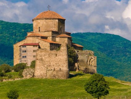The Jvari Monastery at the UNESCO site of Mtskheta in Georgia