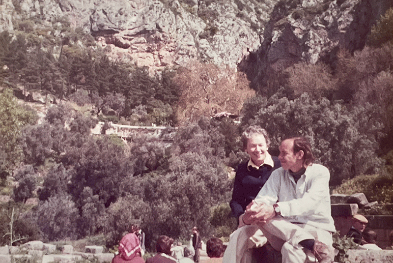 Don George in Delphi, Greece