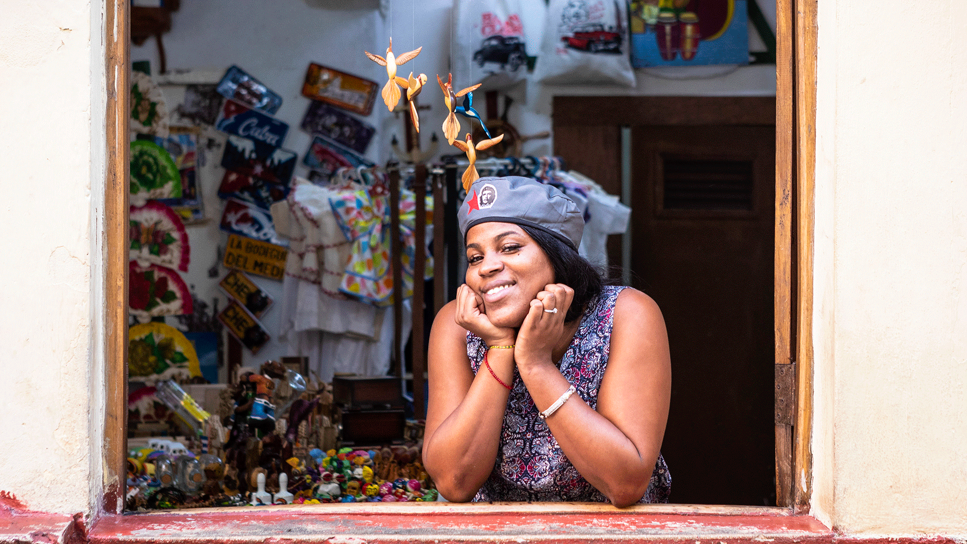 A shopkeeper in Havana