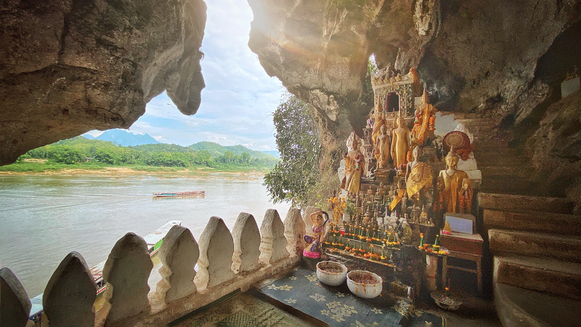 Pak Ou Cave along Mekong River