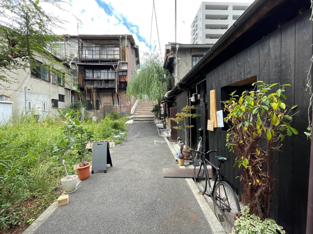 Side street in Osaka, Japan